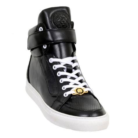 versace high topsneakers|versace black and white sneakers.